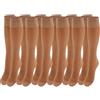 Franzoni Gambaletto Confort 40 Denari Donna Semi Velato, Calza con Bordo Anatomico e Punta Rinforzata con Leggera Compressione - Made in Italy - 6 Paia (visone)