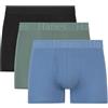 Hanes Biancheria Intima da Uomo Super Morbida, Viscosa di bambù, Boxer e Boxer, Nero/Verde/Blu - Trunk, Medium