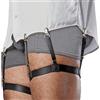 STAY GENT Reggi Camicia Uomo Regolabile Elastico Shirt Garter per Camicia Infilata nei Pantaloni Camicia Uomo Bretelle per Donne con Morsetti Antiscivolo per Militare, Giornaliero