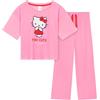 Hello Kitty Pigiama Bambina, Morbida Abbigliamento da Casa Set - Regalo Ragazza (11-12 Anni, Rosa)