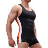 SPNSSTCR Body da uomo per sport, palestra, atletica, tifosi intimi, boxer, wrestling, canottiere, tute, Nero, M