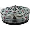 Greabuy Cappello vintage stile uiguro con motivo ricamato cappello da ballo per spettacoli teatrali e uomini etnici uiguri