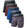 Separatec Boxer Sportivi Uomo Asciugatura Rapida Doppia Tasca Biancheria Intima Elastici Intimo Aderente Stampa 3 Pezzi M