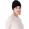 Style & Republic Style Republic - Berretto da Donna, 100% Cashmere, Morbido e Elasticizzato, Caldo per l'inverno, Nero, 48
