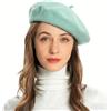 ZLYC Donna Lana Basco Scozzese Stile Francese Berretto