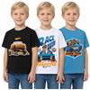 Hot Wheels Confezione da 3 magliette a maniche corte per ragazzi, confezione da 3, abbigliamento ufficiale