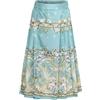 Yruioon Ragazze Gonna Hanfu Cavallo Faccia Gonna Fenice Stampa Floreale Gonna A Pieghe Cinese Tradizionale Swing Gonna Lunga Sottog, verde, 146-152 cm