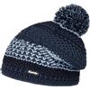 Eisbär Berretto con Pompon Brock Tricolour da Sci Beanie Invernale Taglia Unica - Blu Scuro