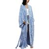YouKD - Caftano lungo estivo da donna, stile bohémien, maxi vestito da spiaggia, copricostume, kimono ampio, taglia unica, taglia unica