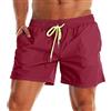 YnimioAOX Costume da bagno da uomo, ad asciugatura rapida, con fodera in rete, A27-vino Rosso, 6