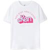 Barbie Mens T-Shirt Bianca Manica Corta | Ken Non Solo Arm Candy Classic Color Design | Autentico Merchandising Movie | Regalo Comodo ed Elegante per Lui