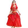 Namufeitrade Set Costume Danza del Ventre Set Danza Orientale Bellydance Ragazze Abbigliamento Danza del Ventre egiziana Bollywood