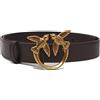 Pinko Love Berry H3 Belt Vitello Set, Cintura Donna, Z99q_nero-antique Gold, M