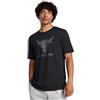 Under Armour T-shirt a maniche corte da uomo Project Rock Payoff Graphic, (002) Nero / / Castlerock, XL