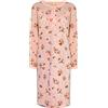 i-Smalls Camicia da notte da donna in pile termico super morbido a maniche lunghe floreale da notte
