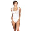 EGI Canotta Donna Spalla Larga Micromodal Pizzo Elegante Intimo Morbido Versatile Made in Italy (IT, Testo, M, Regular, Regular, Bianco)