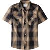 Dubinik® Camicia Uomo Maniche Corte a Quadri Western con Bottoni Automatici Stile Cowboy