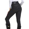 GHHZML Pantaloni Equitazione Donna Pantaloni da Equitazione Professionali in Silicone for Ciclismo Sportivo for esami equestri per la Formazione(Black,S)
