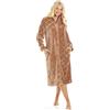 Camille Cappotto classico da donna con cerniera intera, con tasche interne, Marrone, 18-20 Plus