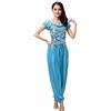 Hibasing Donne Danza del Ventre Outfit Costume Halloween Carnevale Vestiti da Ballo Danza Indiana Abbigliamento Prestazioni Top + Pantaloni