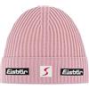 Eisbär Berretto con Risvolto Nordico Skipool Donna/Uomo - Made in Austria Beanie Lana da Sci Merino Risvolto, Fodera, Fodera Inverno Autunno/Inverno - Taglia Unica Rosa Antico