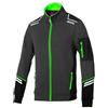 Sparco Felpa da Lavoro Alabama Tech Full Zip Uomo. Felpa tecnica con rinforzi anti-abrasione in cotone/poliestere 260g/m²con dettagli riflettenti per cantiere e officina Grigio-Verde XXL