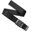 Arcade Cinture Motion Belt per uomini e donne - Micro regolabile click, leggera cintura elastica, casual unisex cinture, Nero/nero, Standard; Up to 40 inches