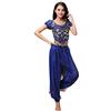 Hibasing Donne Danza del Ventre Outfit Costume Halloween Carnevale Vestiti da Ballo Danza Indiana Abbigliamento Prestazioni Top + Pantaloni