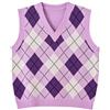 Hyipels Y2K - Gilet da donna, senza maniche, stile preppy, lavorato a maglia, per ragazza