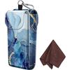 FINTIE Double Glasses Custodia con Gancio Moschettone, Portatile Custodia Protettiva in Similpelle Case AntiGraffio per Occhiali da Sole,
