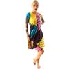 Disney Nightmare Before abito a maniche corte costume di Natale di Sally Donne L