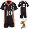Bocguy Haikyuu Cosplay, Karasuno, maglia anime cosplay da uomo, costume anime, Haikyuu, maglia da pallavolo, jersey Karasuno Uniform Shirt & Shorts Shouyou Hinata Costume per cosplay show Halloween