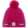 Eisbär Berretto con Pompon Trail Skipool Beanie Lavorato a Maglia in Lana Taglia Unica - Pink