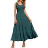 PRETTYGARDEN Tank Summer Dresses for Women Maxi Dress Vestito Casual Donna (Pacco da 1)