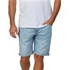 riverso RIVUdo - Pantaloni Corti da Uomo in Denim, 99% Cotone, Pantaloncini di Jeans, Bermuda, Jeans Short, Grigio, Azzurro, Blu, Nero, W30 - W42