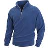 Generic Felpa Uomo Uk Mens Maglioni Cotone Chef Giacca Maglioni Da Lavoro Per Uomo Felpe Senza Cappuccio Felpe Per Uk Cotone Leggero Giacche Felpa Uomo Manica Lunga Camicia Abbigliamento Cappotto, Blu, S