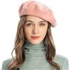 ZLYC Donna Lana Basco Scozzese Stile Francese Berretto