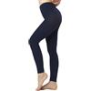 SOLIDEA Leggings Donna Micromassaggianti Silver Wave Long | Leggings Donna Compressione Graduata (Blu Navy, 46)