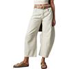 BeerMmay Jeans Larghi da Donna a Gamba Larga a Vita Media Ritagliata a Palloncino Pantaloni in Denim Vintage Boyfriend Y2k Jeans Streetwear Allentati