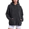 FAIABLE Felpa con cappuccio oversize da donna con cappuccio pesante vintage con cappuccio in pile di cotone con cappuccio da donna