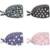 Belidome Set di Cappelli da Lavoro per Pulizia con Fascia Regolabile per Il Sudore, Confezione da 4, Strumenti Dentista, Taglia Unica