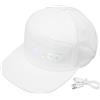 Garosa Cappello LED Programmabile Controllo App Bluetooth Cappello con Display a Scorrimento LED Cappello LED Colorato Berretto Baseball LED Regolabile per Concerti All'aperto