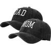 XYIYI Confezione da 2 Cappelli da Baseball Vintage Lavati Unisex, Cappello da Golf per Papà, Cappello Regolabile Classico a Profilo Basso e Semplice per Uomo e Donna, taglia unica
