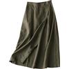 Generic Gonna Lunga da Donna a Portafoglio sciolte Boho Lunghe gonne fluide Tinta Unita Elastica in Vita Lunghezza al Ginocchio Estivo Elegant Lavoro, Discoteca, Casual, Quotidiano