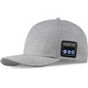 Denash Bluetooth Music cap, Cappello da Altoparlanti Wireless con 6h Playtime e Design Lavabile per la Palestra in All'aperto (Bianco Grigio)