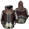 famesale Felpa Vintage Giapponese Samurai Felpa con Armatura 3D L'Ultimo Samurai: Bushi dou Samurai Costume
