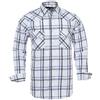 Rankitutu Camicia western da uomo con bottoni a pressione, vestibilità regolare, a quadri, a maniche lunghe, casual