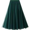 Dirholl - Gonna longuette da donna a strati in tulle con volant, elastico in vita, motivo fata