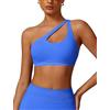 ABOCIW ABOIW - Reggiseno sportivo da donna, senza cuciture, monospalla, con apertura e cinturino regolabile, asimmetrico imbottito