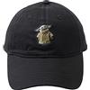 Star Wars Grogu Dad Hat, The Mandalorian Adjustable Baseball cap Cappellino, Onice, Taglia Unica (Pacco da 6) Unisex-Adulto